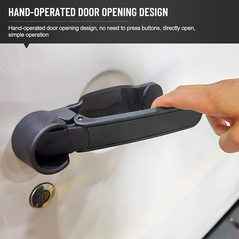 Door Handles Kit & Tailgate Handle For 2007-2018 Jeep Wrangler Jk Jku No Button Pressed Release 3Pcs